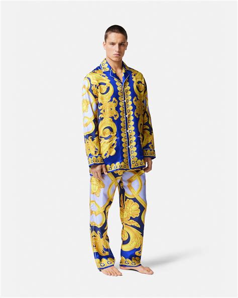 versace silk pajamas